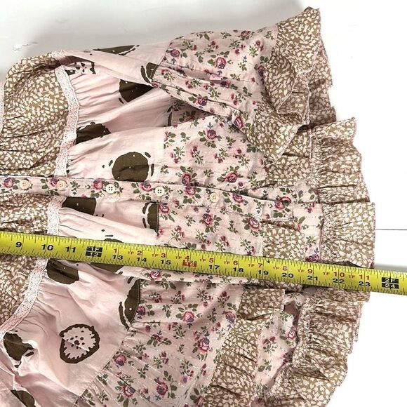 Cutey couture Summer Dress Button Down Cotton Pink Floral Sleeveless 2-3 year - Picture 9 of 10